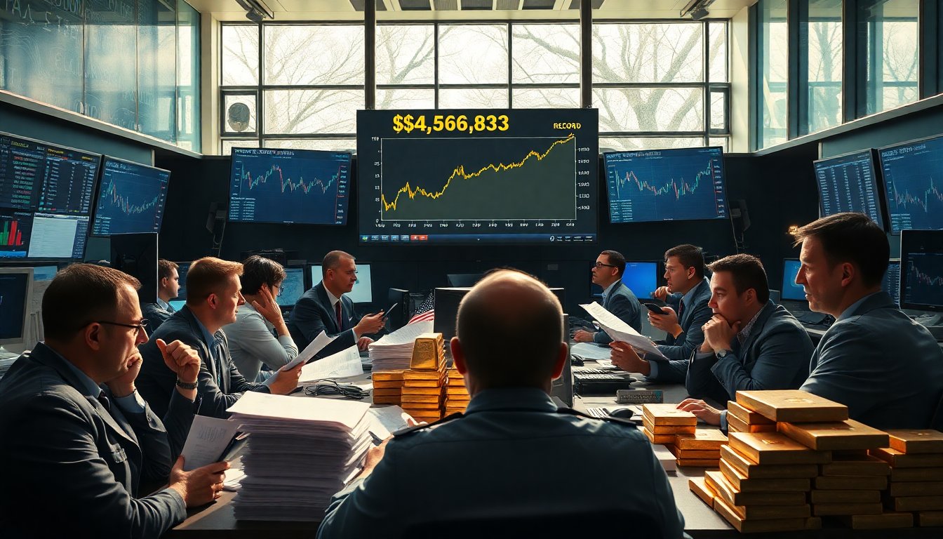 Gold Reaches Historic Peak, Surpassing $4,500 per Ounce