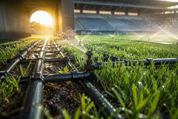 La pelouse de Geoffroy-Guichard équipée d'un système d'irrigation innovant