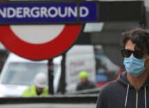Coronavirus London tube train close