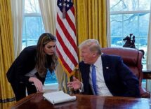 Hope Hicks and Donald trump