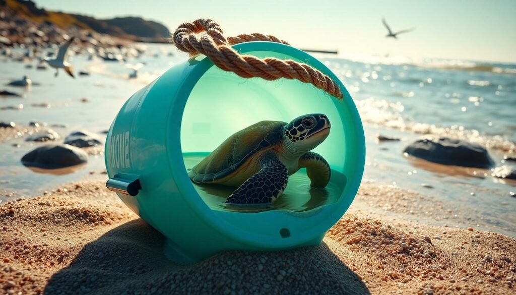 Tartaruga Caretta Caretta salvata a San Salvo e trasferita al Centro Studi Cetacei di Pescara