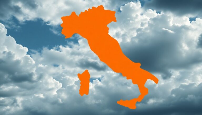Allerta meteo arancione per temporali su L’Aquila