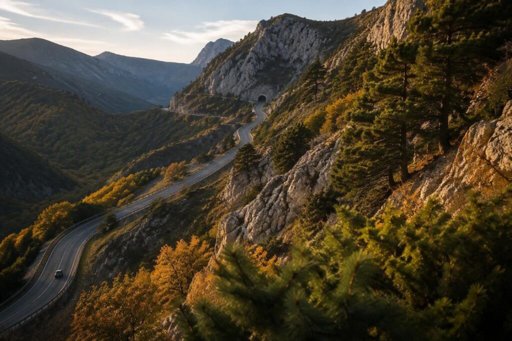 Come guidare in Abruzzo: ciclisti, moto, auto tra monti e tunnel