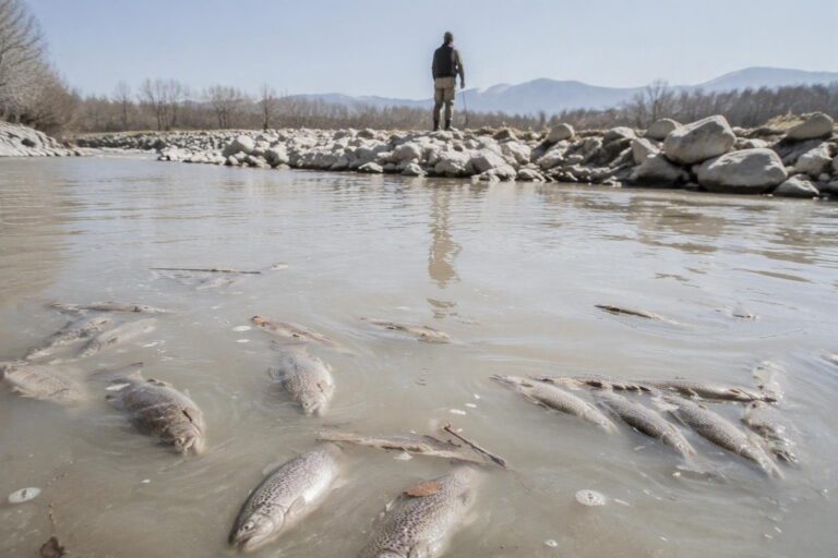 Disastro ecologico nel Fucino: centinaia di trote morte nel fiume Liri