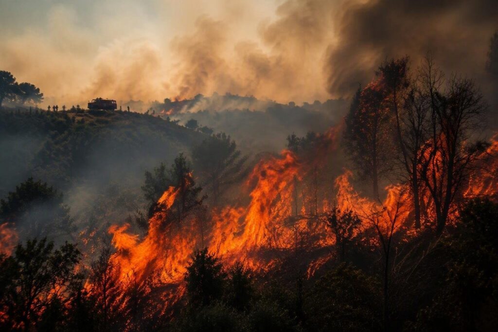 Incendi in Abruzzo: la situazione critica a Lucoli e nei comuni limitrofi