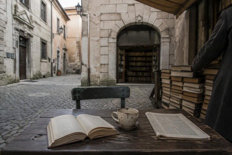 Viaggio letterario a L’Aquila tra librerie, mercatini e caffè