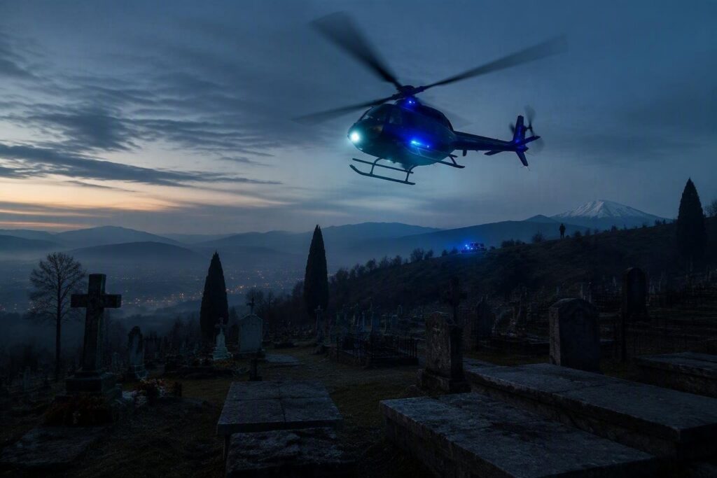 Incidente al cimitero di Vicchio, operaio trasportato in elicottero