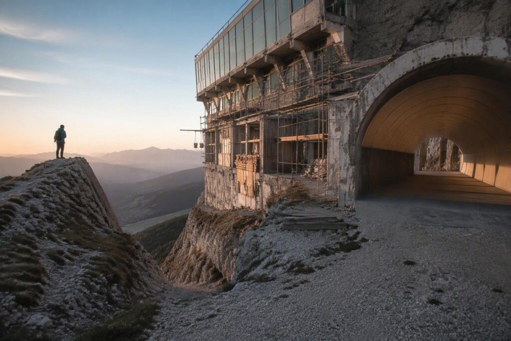Riqualificazione in corso a Campo Imperatore: ostello e tunnel quasi pronti