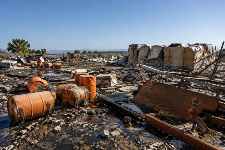 Discarica abusiva con rifiuti pericolosi e amianto sequestrata a Santa Maria La Fossa