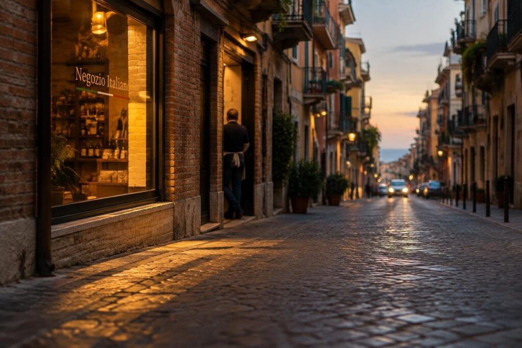 Pescara, l’adesivo “Negozio Italiano” divide imprenditori e politici