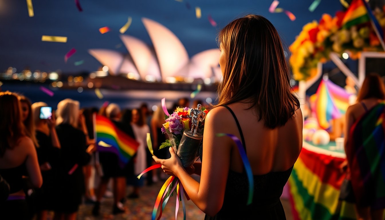 Magda Szubanski in remission and honoured at Sydney Mardi Gras