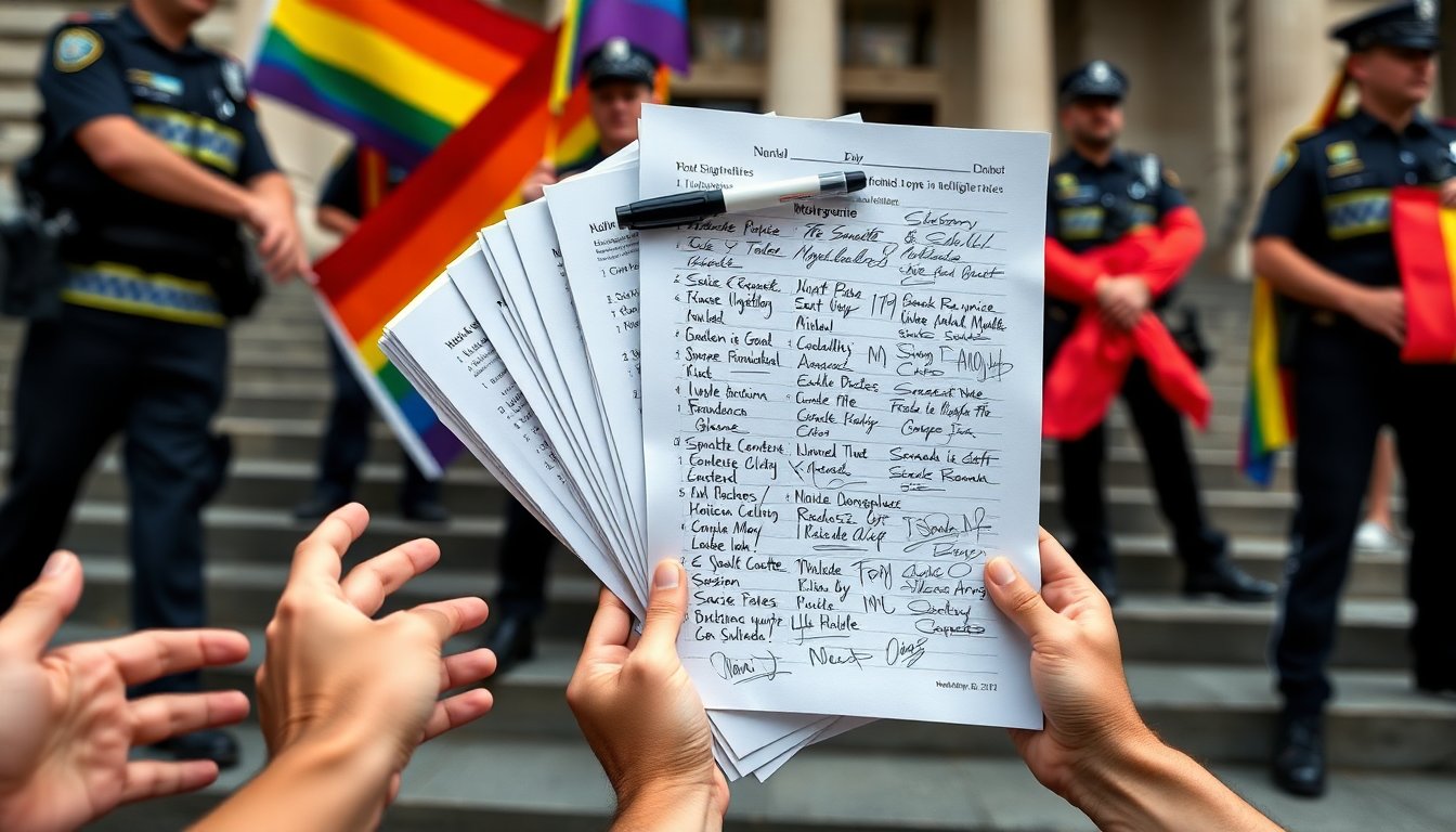 petition urges removal of nsw police from 2026 mardi gras over town hall violence