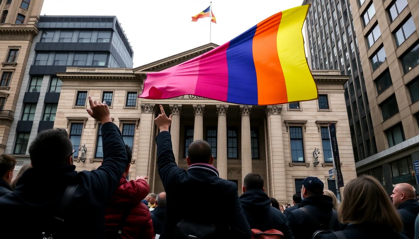 progress Pride flag flies over Sydney Town Hall as Mardi Gras season begins