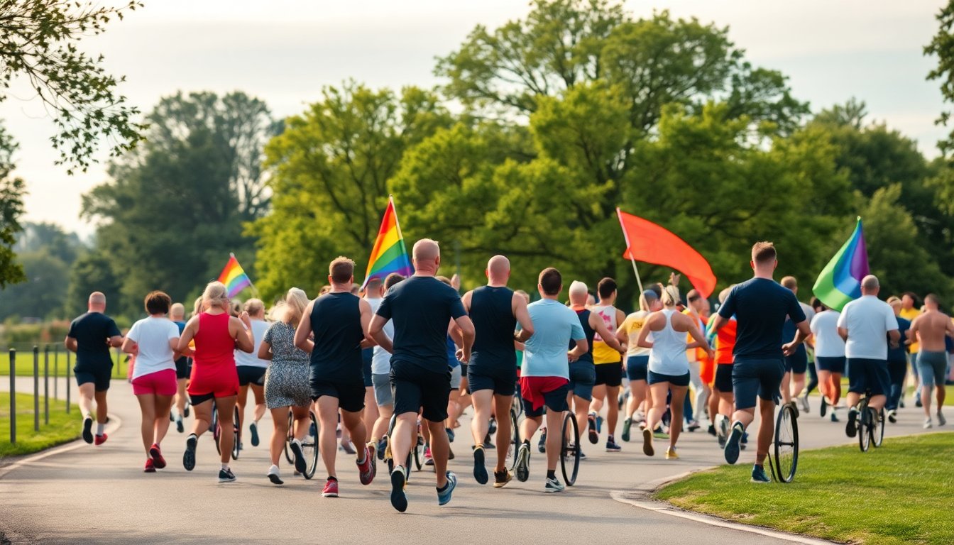 register now for the melbourne pride run on the tan track