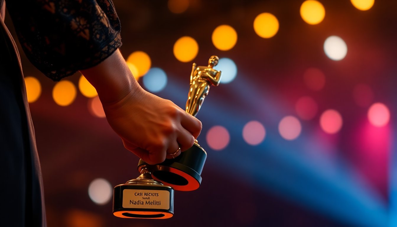 Nadia Melliti wins best female hope at the 51st César awards