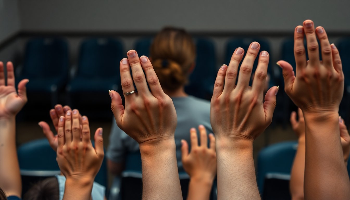 survivors’ raised hands and bondi’s refusal to look: what the image says about doj oversight