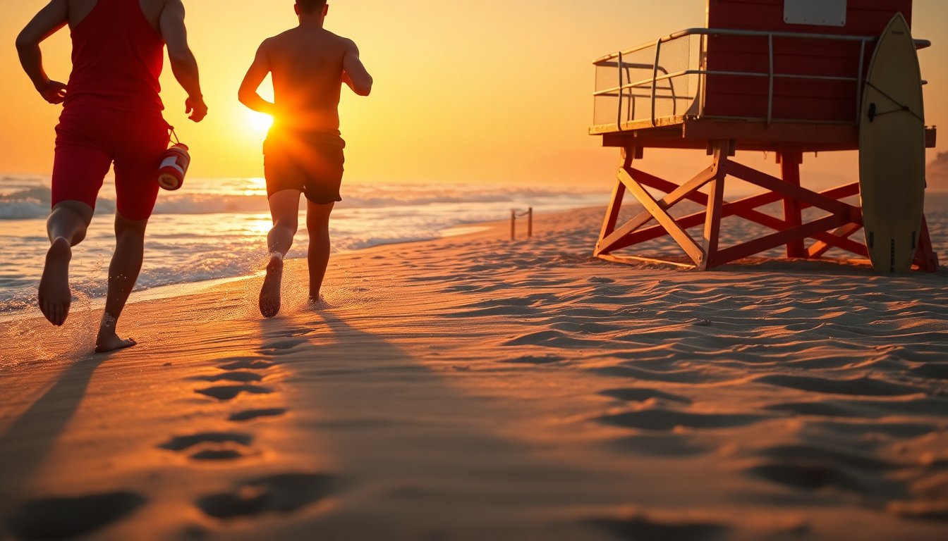 Noah Beck and co. spark buzz with Baywatch reboot set photos