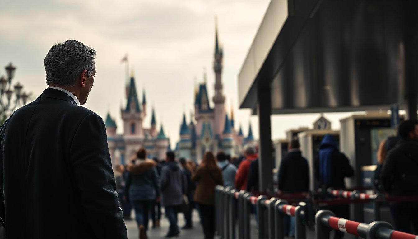 Senator Lindsey Graham photographed at Disney during DHS funding standoff