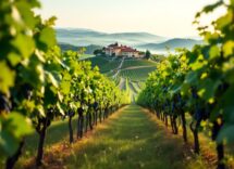 Vista panoramica della Tenuta di Bibbiano nel Chianti