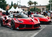 Immagine di una supercar di lusso in esposizione