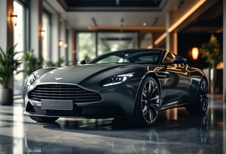 Aston Martin auto di lusso in un contesto elegante