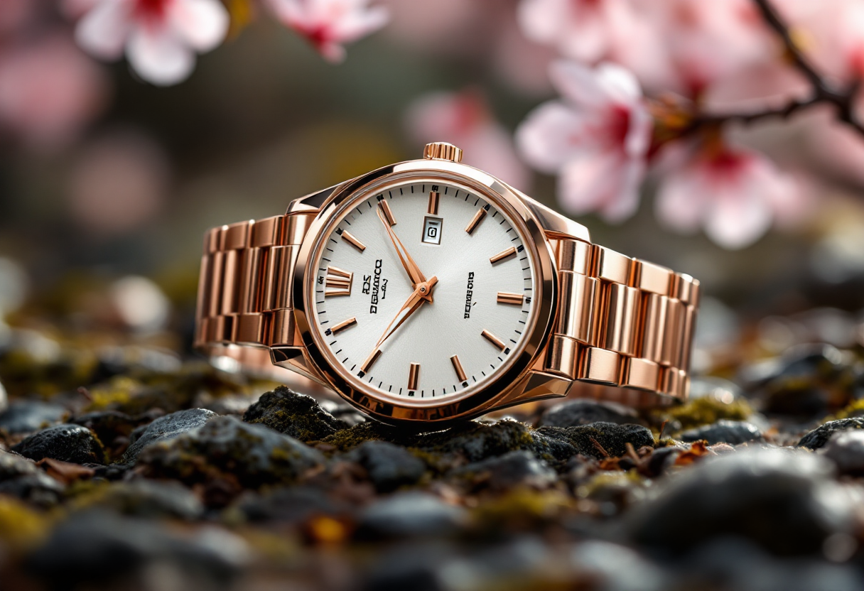 Orologio della collezione Heritage di Grand Seiko in primo piano