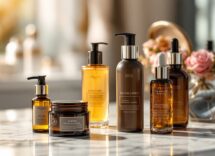 Immagine di prodotti per la cura della pelle e bellezza