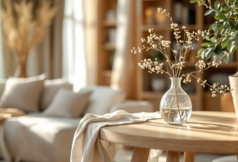 Esempio di design scandinavo con mobili minimalisti