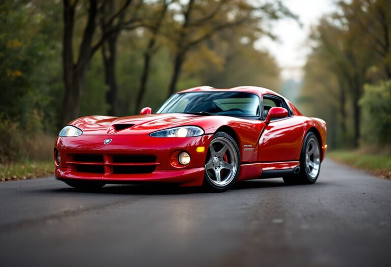 Dodge Viper GTS del 2002 in un contesto elegante
