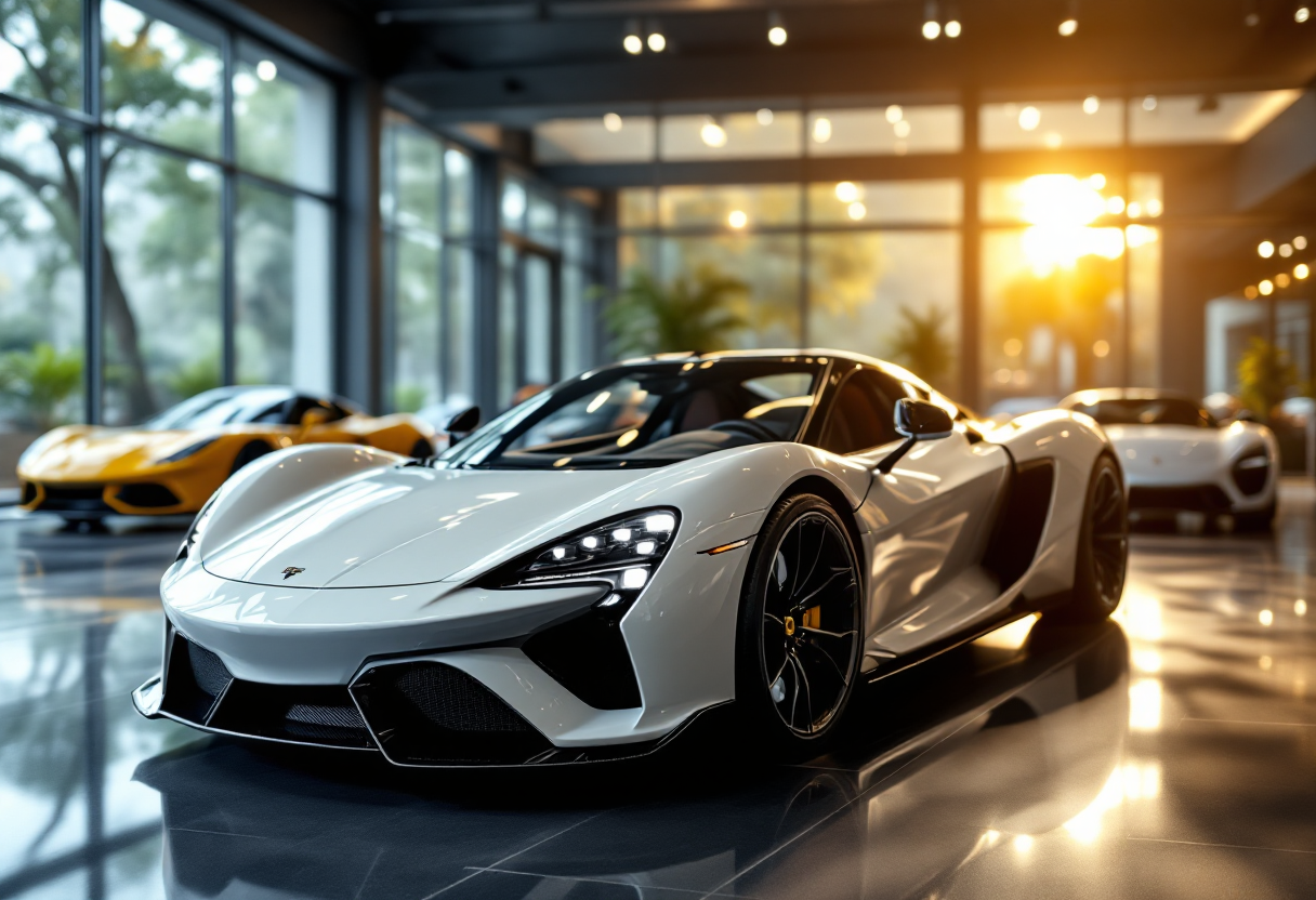 Auto di lusso in un contesto di proprietà frazionata