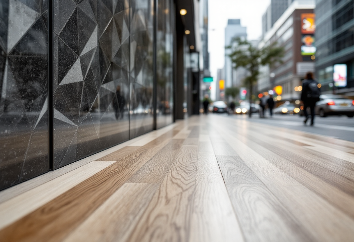 Collezione di laminati ispirati alla metamorfosi urbana