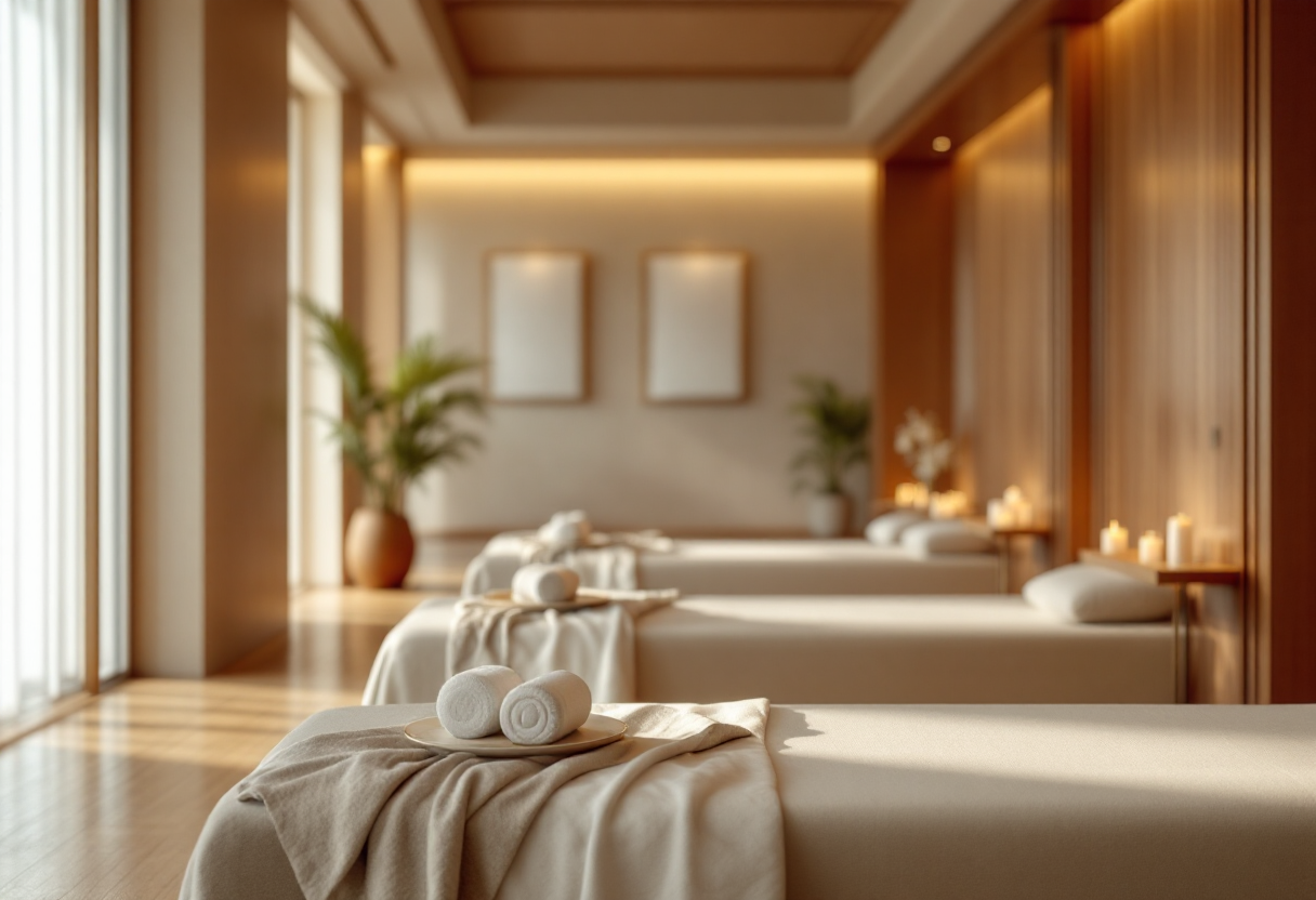 Immagine di un rituale di Aufguss in una sauna