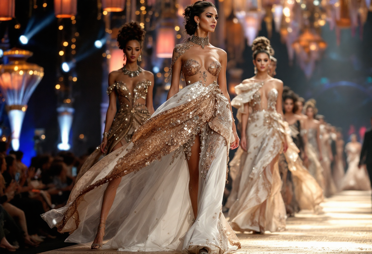 Immagine di outfit alla moda dal festival di Sanremo