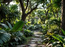 Vista panoramica del parco Jaguar a Tulum