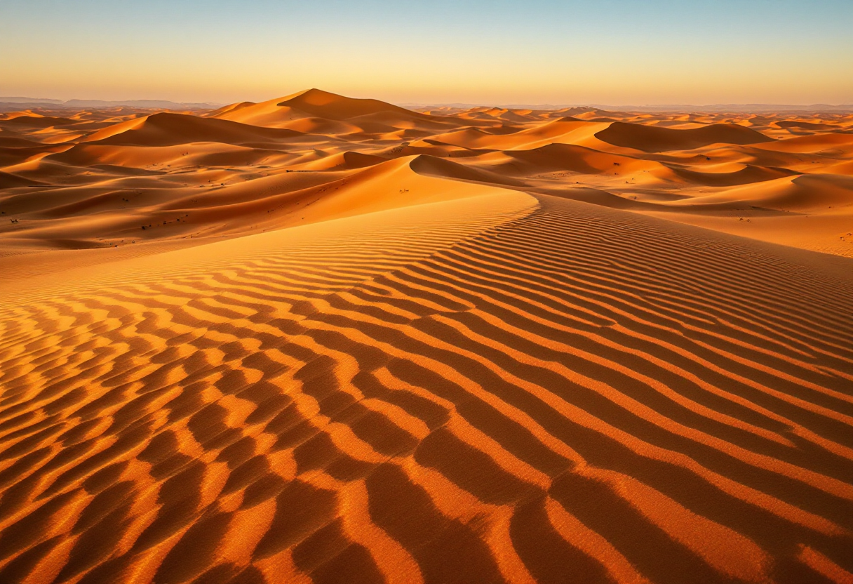 Panorama della Giordania con Petra e deserto