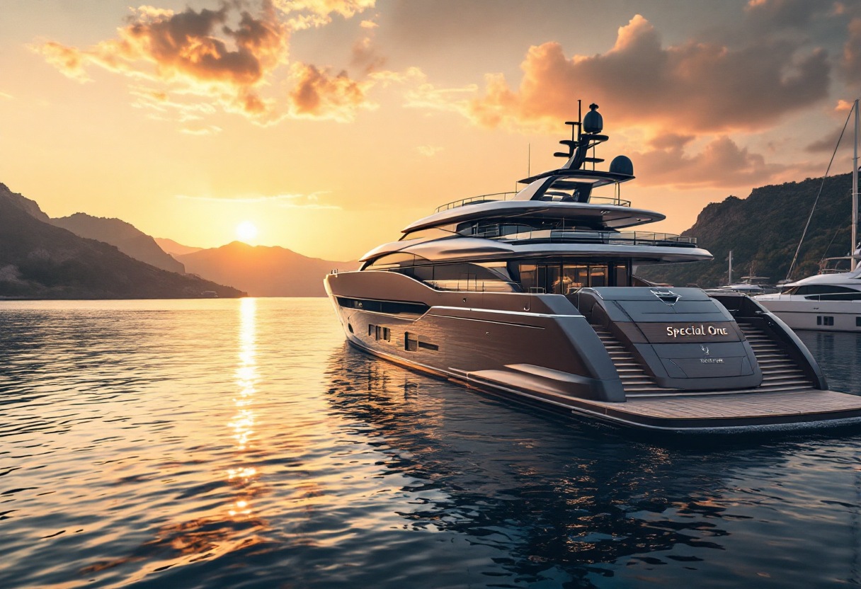 Superyacht Special One in navigazione sul mare