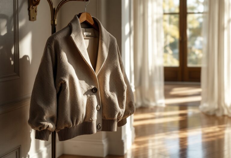 Modella che indossa un top col peplo in stile anni 2000