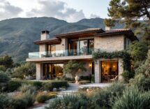 Vista della villa di Gianluca Vacchi in Sardegna