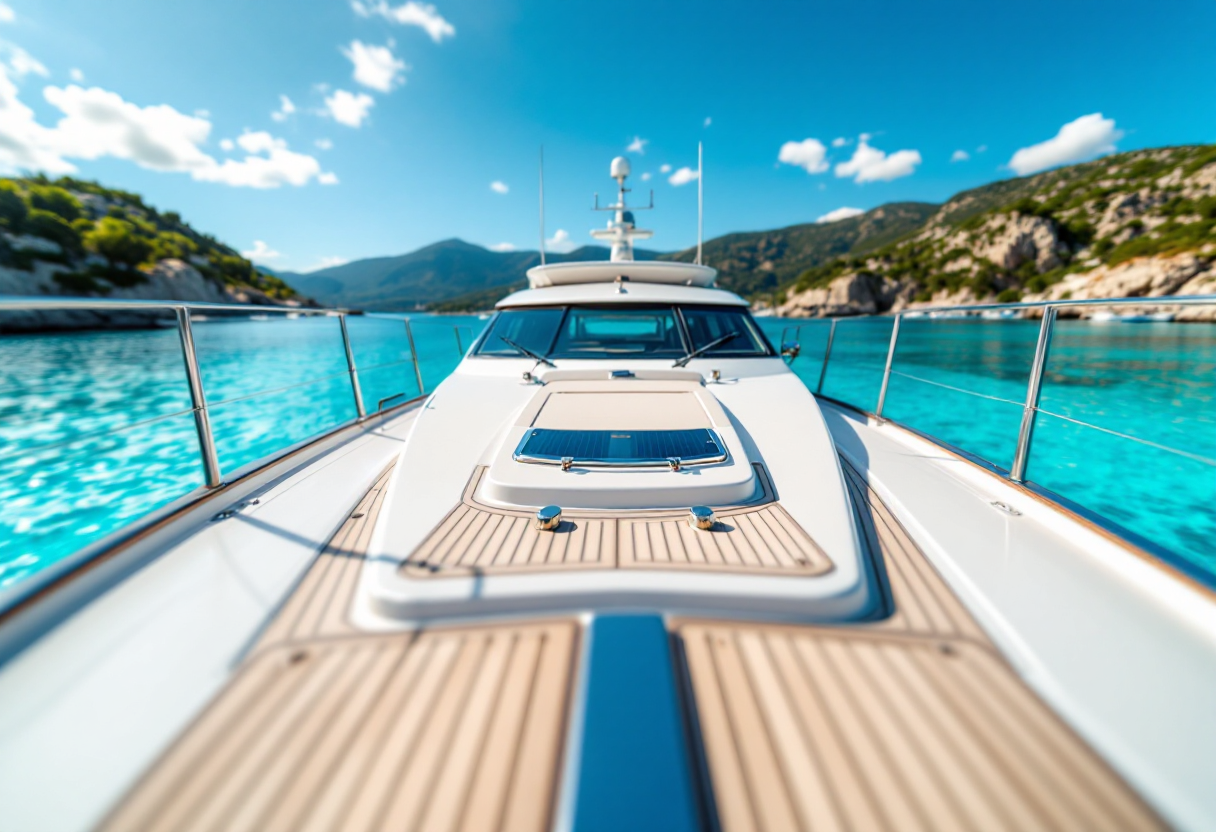 Vista panoramica dello Yacht Club Costa Smeralda