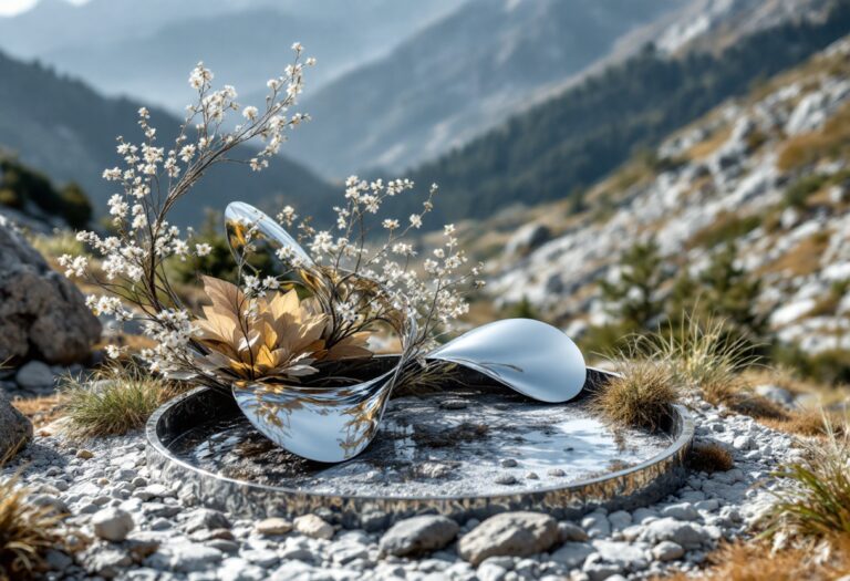 Immagine di un elegante servizio da tavola Buccellati