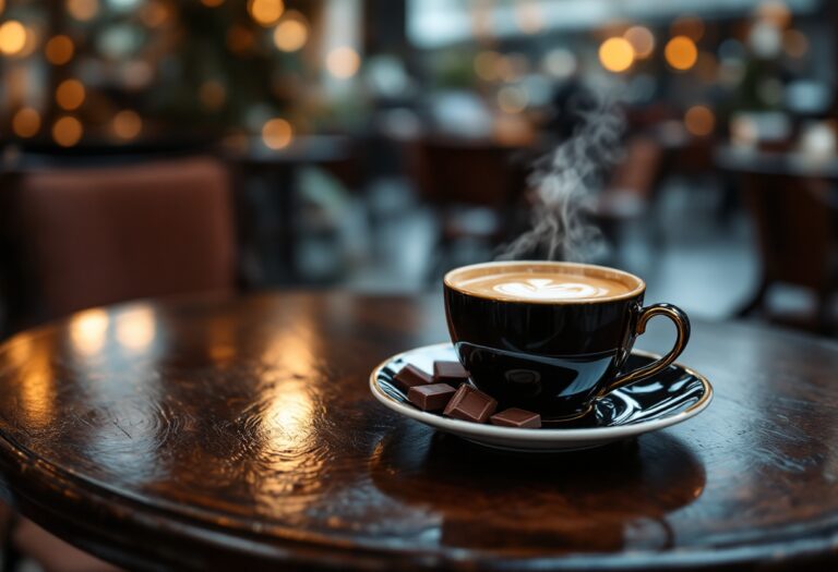Immagine di un caffè letterario a Milano nel ‘700
