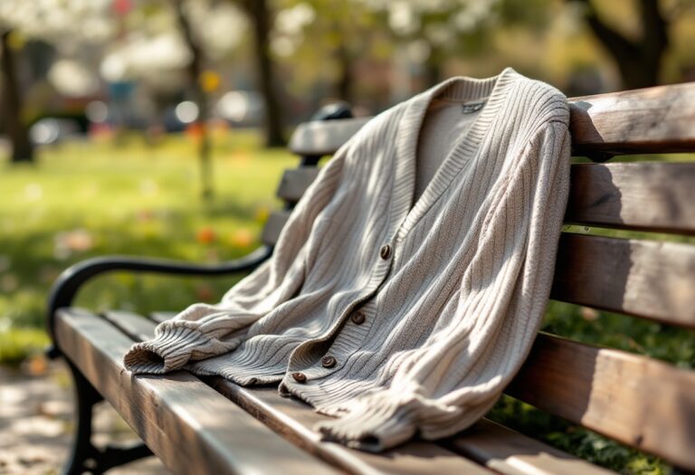 Cardigan bon ton elegante per uomo in stile moderno