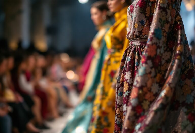 Sfilata di moda a Milano 2025 con modelli eleganti