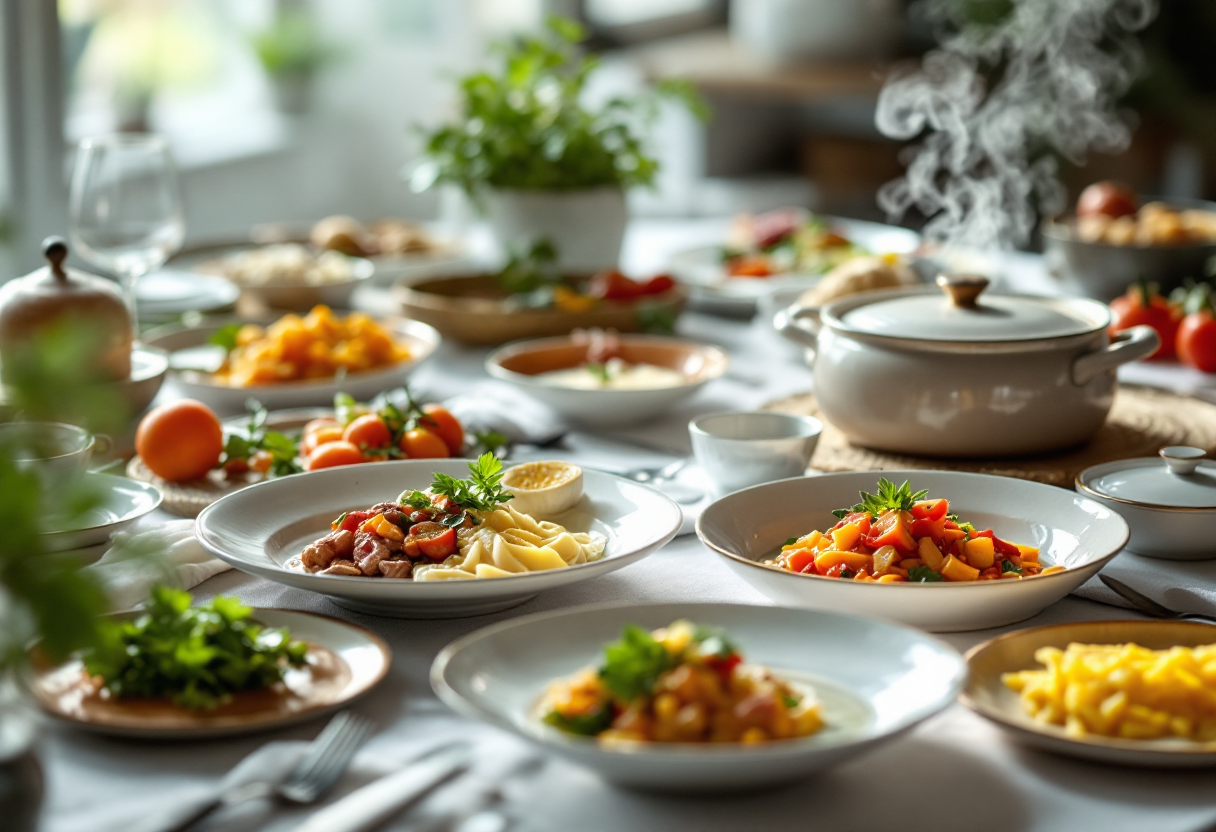 Piatto gourmet che unisce tradizioni culinarie danesi e italiane