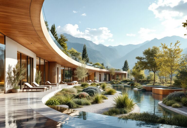 Vista del nuovo centro benessere De Montel-Terme a Milano