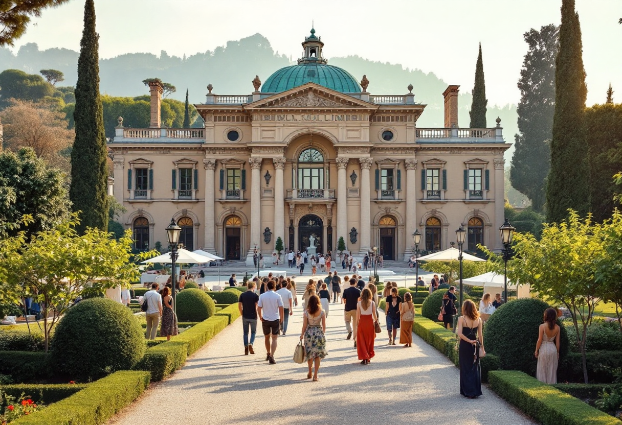 Immagine della fiera d'arte contemporanea a Villa Ciani
