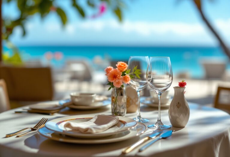 Piatto gourmet servito al Conrad Punta de Mita