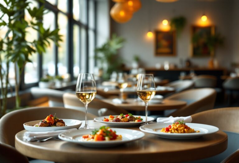 Piatto gourmet di Inkiostro a Parma con ingredienti freschi