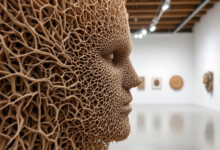 Opera d'arte in legno di Ai Haibara e Lei Xiaohan