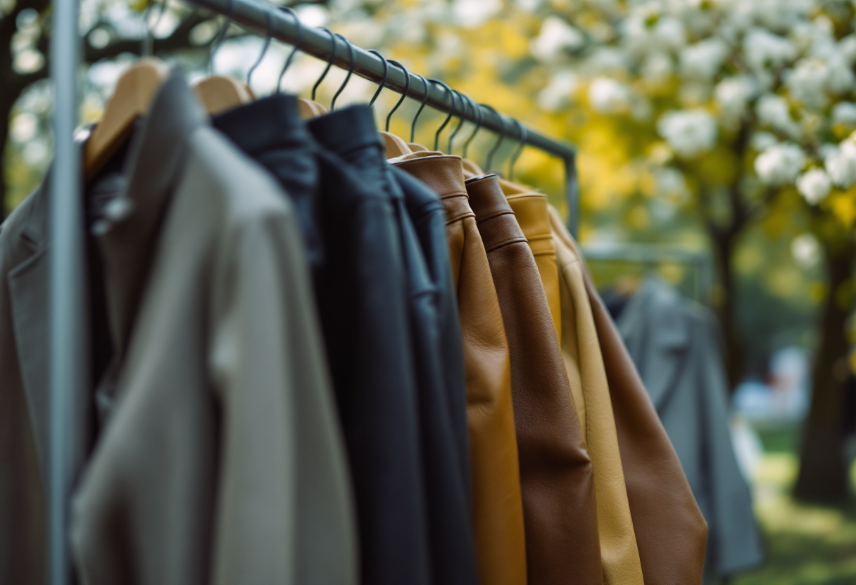 Pantaloni in pelle eleganti per la stagione primavera estate 2025